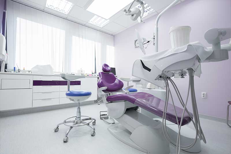 Modern dental office interior